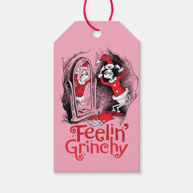 Grinch | Känner mig Grinchtig Presentetikett (Framsidan)