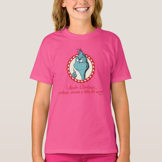 Grinch | Kanske jul... T Shirt (Framsida)