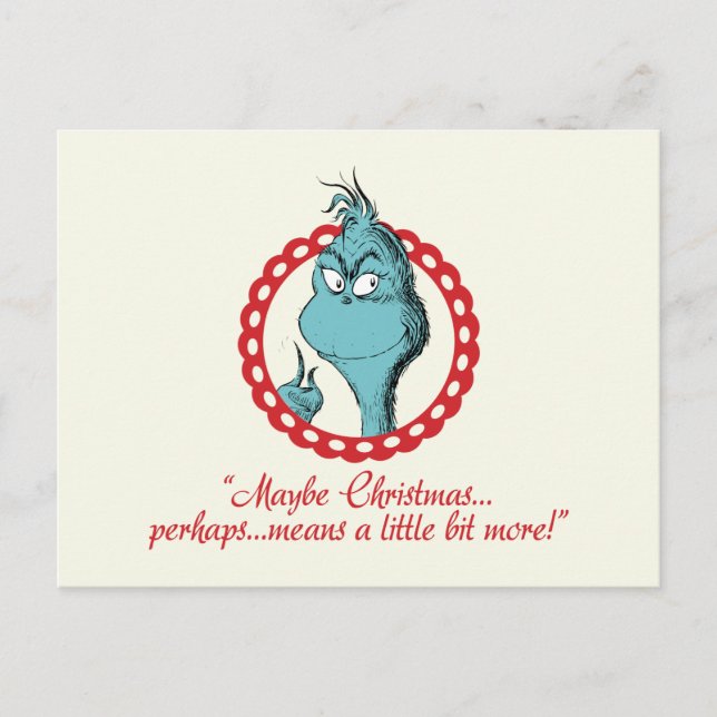 Grinch | Kanske jul... Vykort (Framsida)