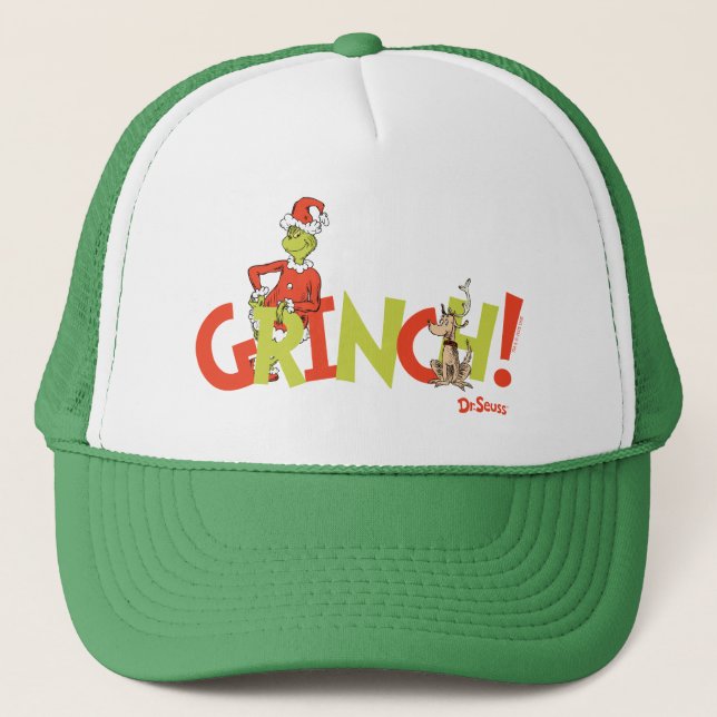 Grinch! Karaktärslogotyp Grafik Keps (Framsida)