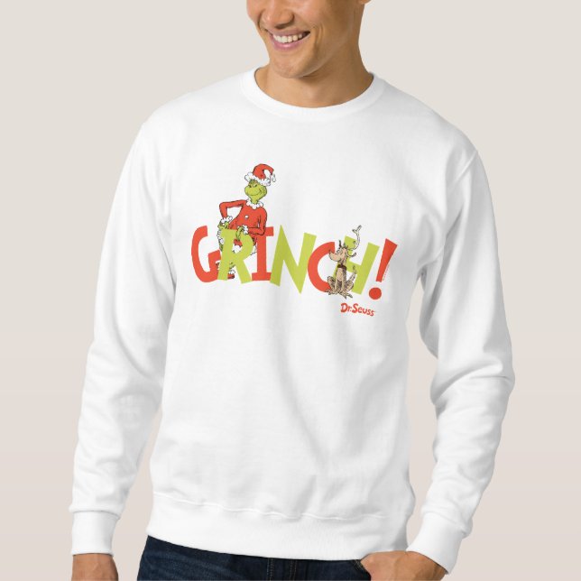 Grinch! Karaktärslogotyp Grafik Lång Ärmad Tröja (Framsida)