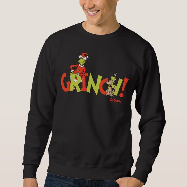 Grinch! Karaktärslogotyp Grafik Lång Ärmad Tröja (Framsida)