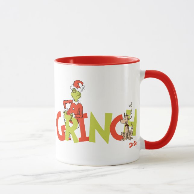 Grinch! Karaktärslogotyp Grafik Mugg (Höger)