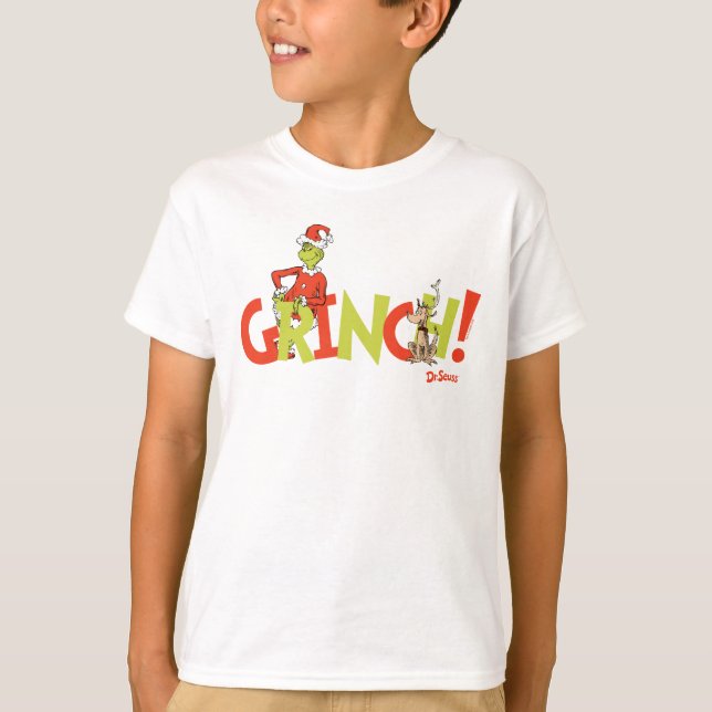 Grinch! Karaktärslogotyp Grafik T Shirt (Framsida)