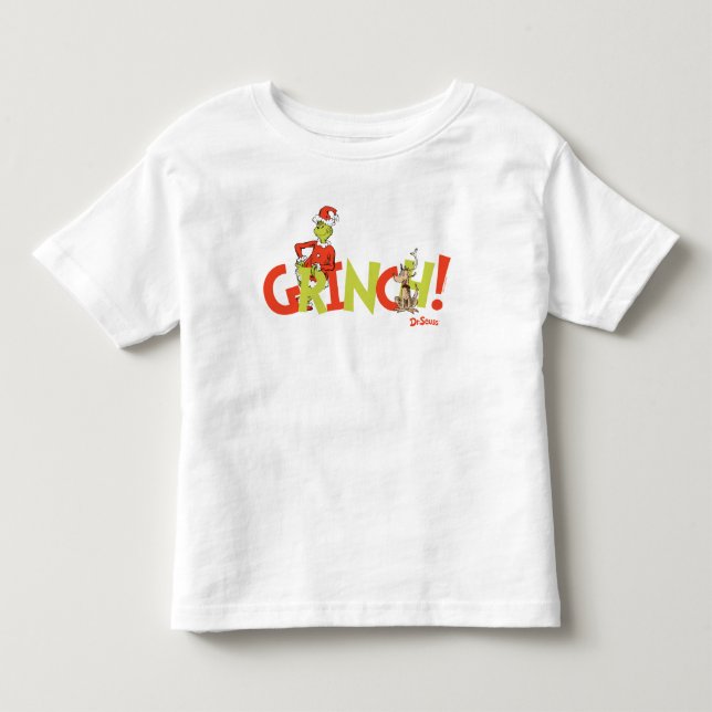 Grinch! Karaktärslogotyp Grafik T Shirt (Framsida)