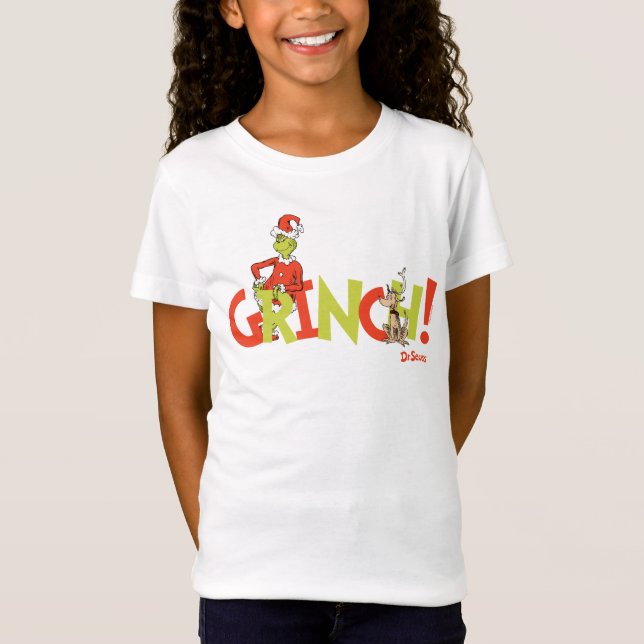Grinch! Karaktärslogotyp Grafik T Shirt (Framsida)