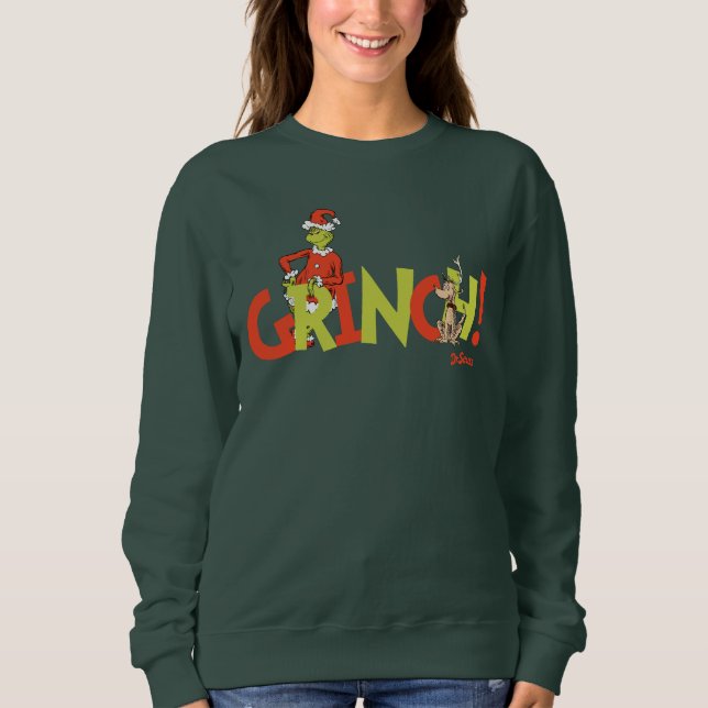 Grinch! Karaktärslogotyp Grafik T Shirt (Framsida)