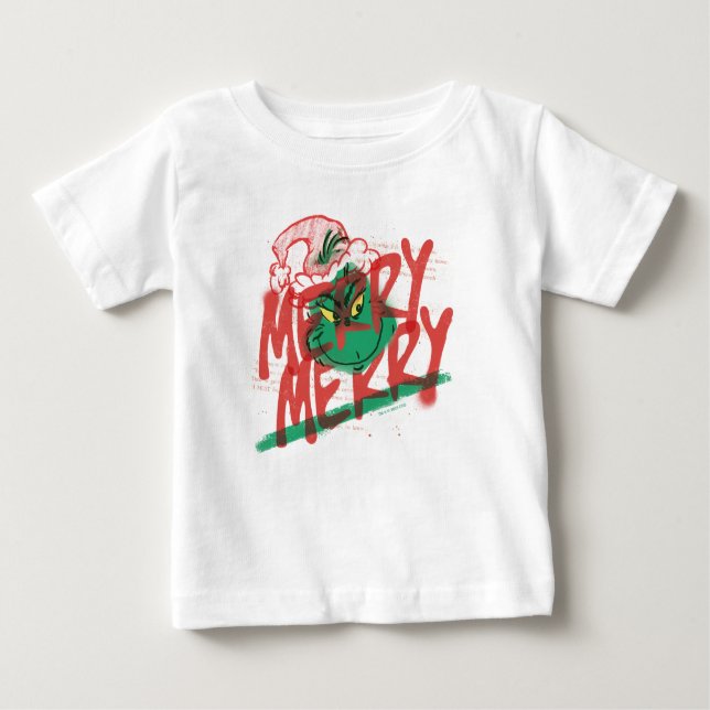 Grinch | Korrigera merry Grunge Graphic T Shirt (Framsida)
