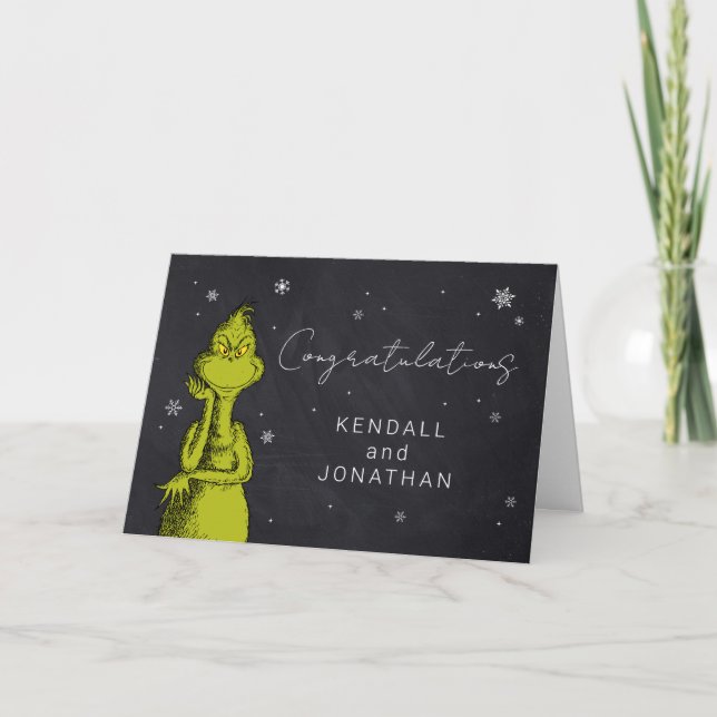 Grinch Krita Baby Shower Kort (Framsida)