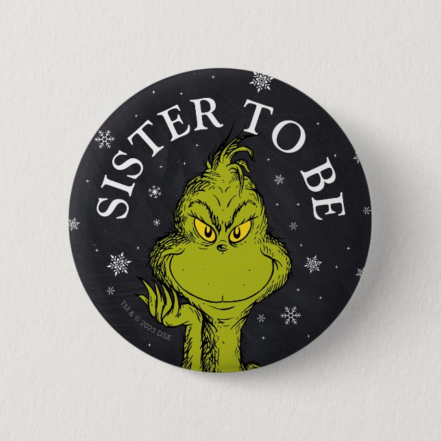 Grinch Krita Baby Shower | Syster att Bli Knapp (Framsida)