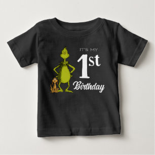 Grinch-krita Första födelsedag T Shirt
