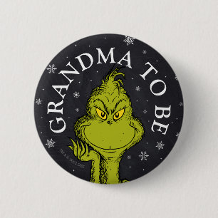 Grinch Kritstavla Blivande Mormor Knapp