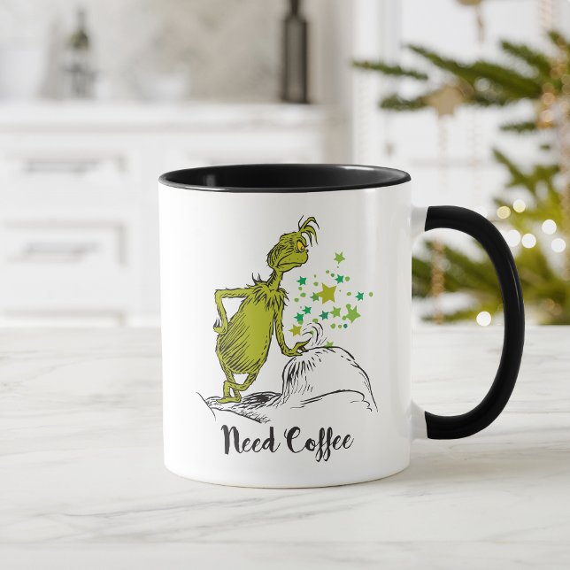 Grinch | Lustigt behov av kaffe Mugg (Skapare uppladdad)