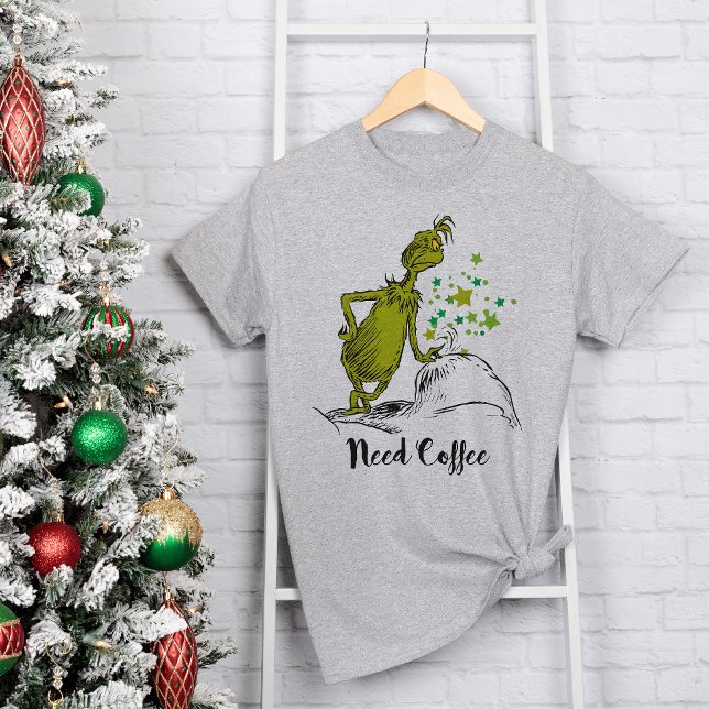 Grinch | Lustigt behov av kaffe T-shirt (Skapare uppladdad)