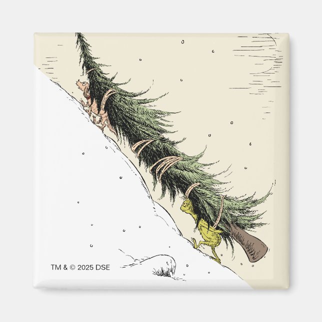 Grinch & Max återlämnar julgranen Magnet (Framsidan)