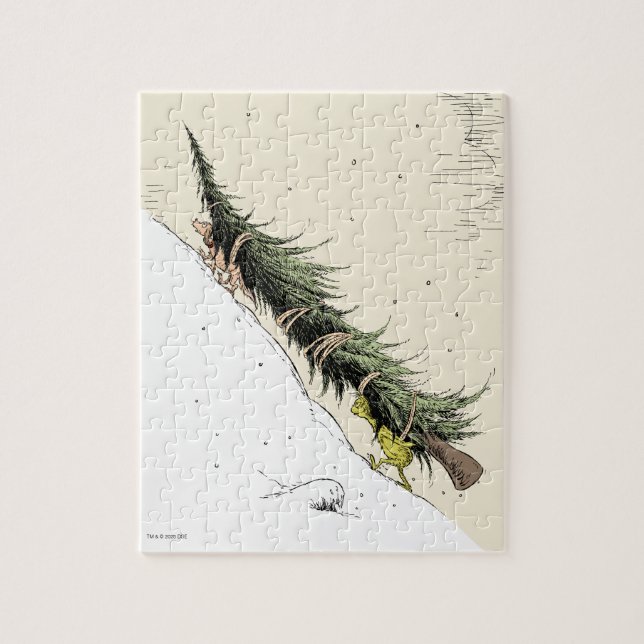 Grinch & Max återlämnar julgranen Pussel (Vertikal)