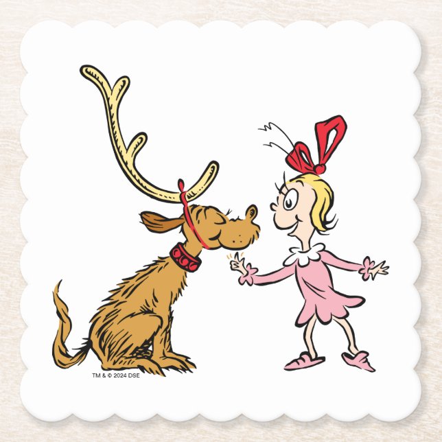 Grinch | Max & Cindy Lou Who blir Underlägg Papper (Framsida)