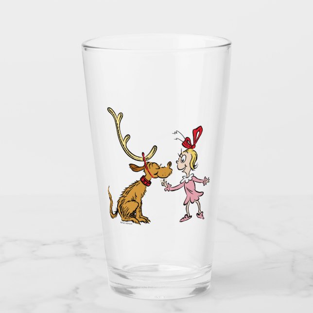 Grinch | Max & Cindy Lou Who Glaskopp (Framsida)