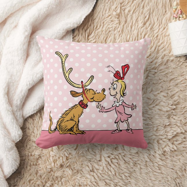 Grinch | Max & Cindy Lou Who Kudde (Filt)