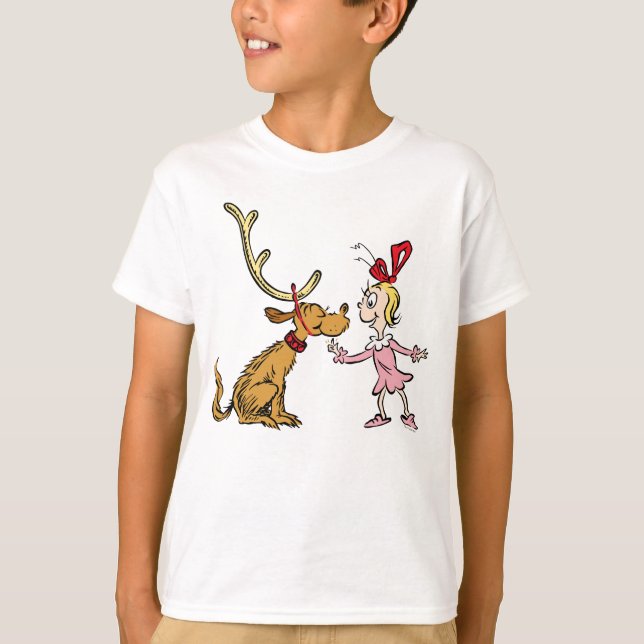 Grinch | Max & Cindy Lou Who T Shirt (Framsida)