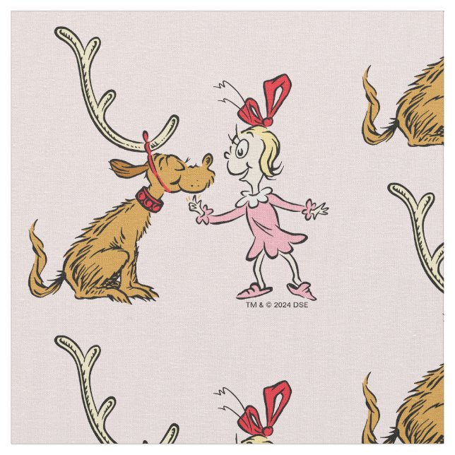 Grinch | Max & Cindy Lou Who Tyg (Närbild)