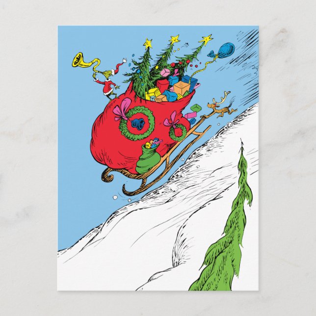 Grinch & Max Flyktsläden Helg Vykort (Framsida)