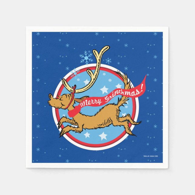 Grinch | Max Gott Grinchmas! Pappersservett (Framsidan)