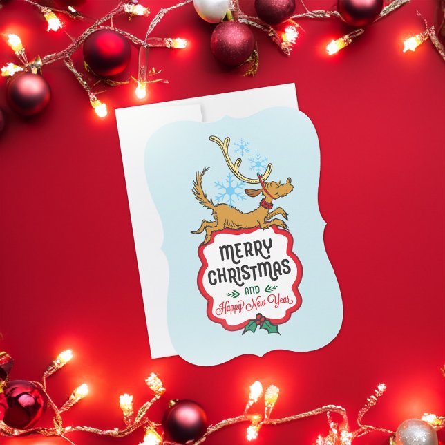 Grinch | Max - Gott nytt år Julkort (Card on table)