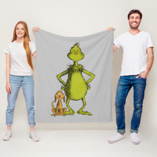 Grinch Max & Grinch Ställning Fleecefilt
