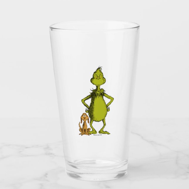 Grinch | Max & Grinch Ställning Glaskopp (Framsida)