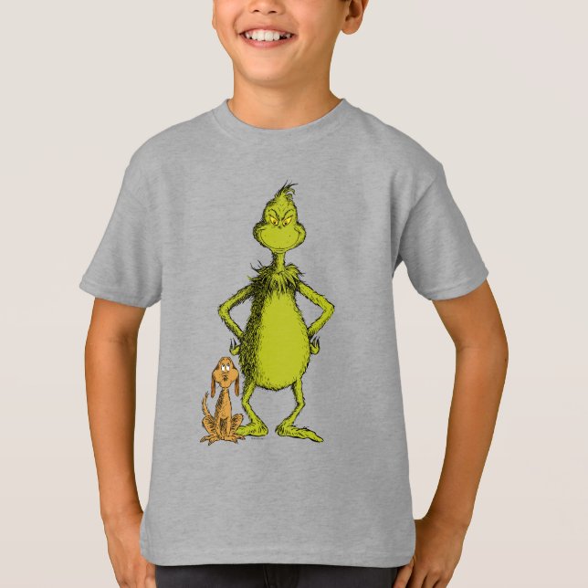 Grinch | Max & Grinch Stance T Shirt (Framsida)