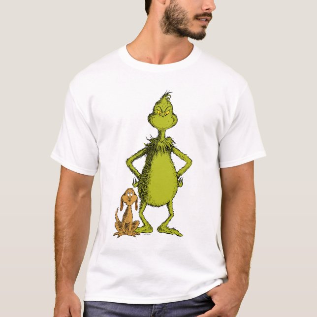 Grinch | Max & Grinch Stance T Shirt (Framsida)