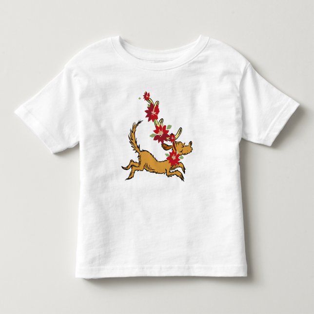Grinch | Max jul poinsettia T Shirt (Framsida)