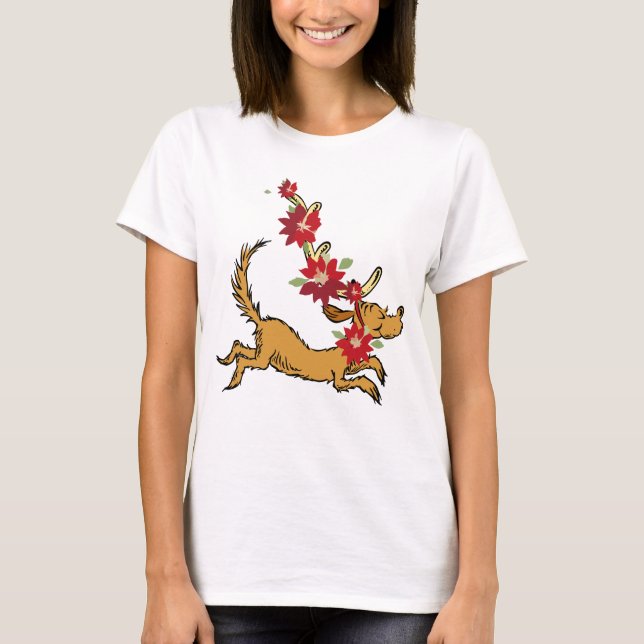 Grinch | Max Jul Pointsettia T Shirt (Framsida)