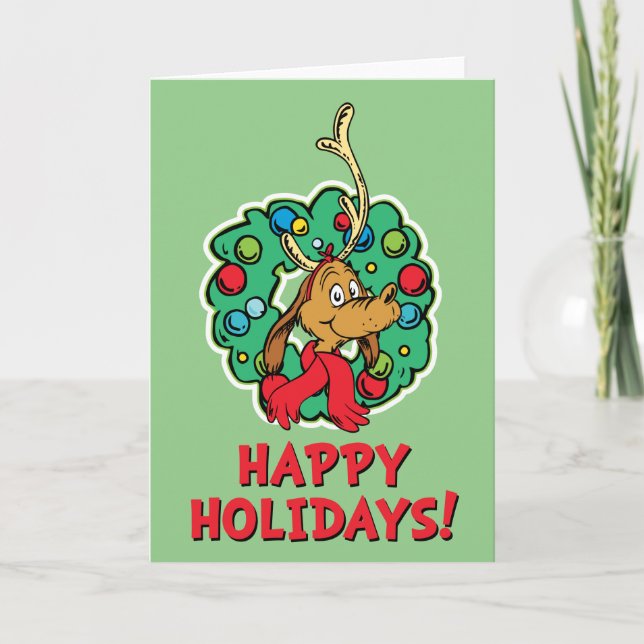 Grinch | Max julkrans Helgkort (Framsida)