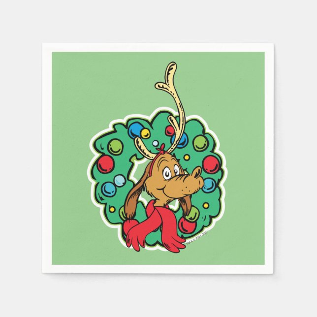 Grinch | Max julkrans Pappersservett (Framsidan)