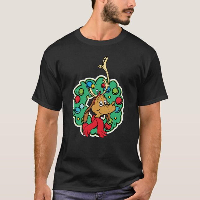 Grinch | Max julkrans T Shirt (Framsida)