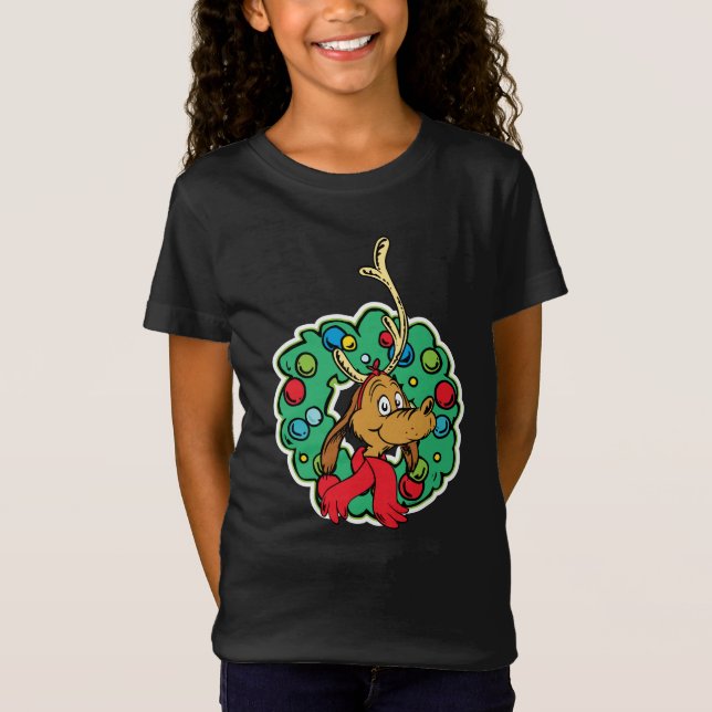 Grinch | Max julkrans T Shirt (Framsida)