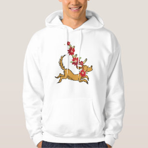 Grinch   Max julpoinsettia Hoodie