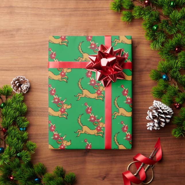 Grinch | Max julpoinsettia Presentpapper (Julgåva)