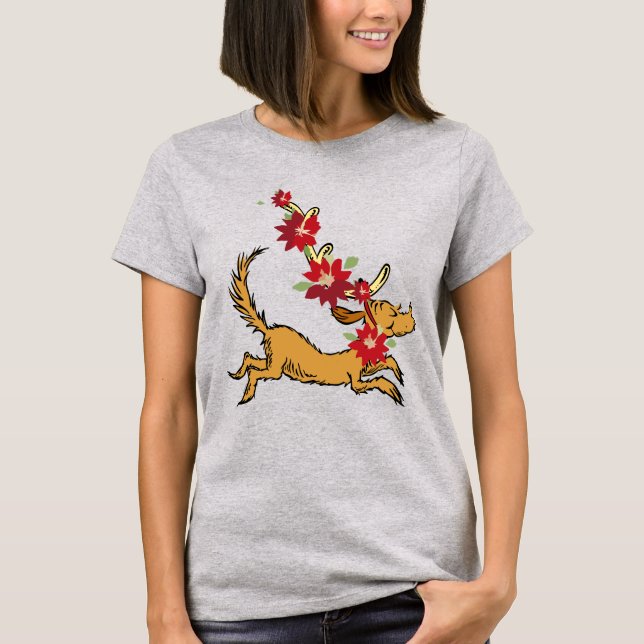Grinch | Max julpoinsettia T Shirt (Framsida)
