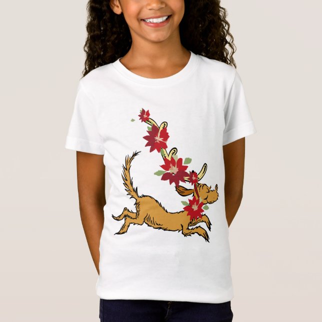 Grinch | Max julpoinsettia T Shirt (Framsida)
