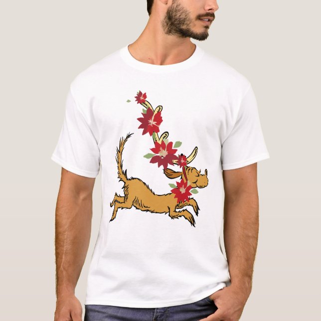 Grinch | Max julpoinsettia T Shirt (Framsida)
