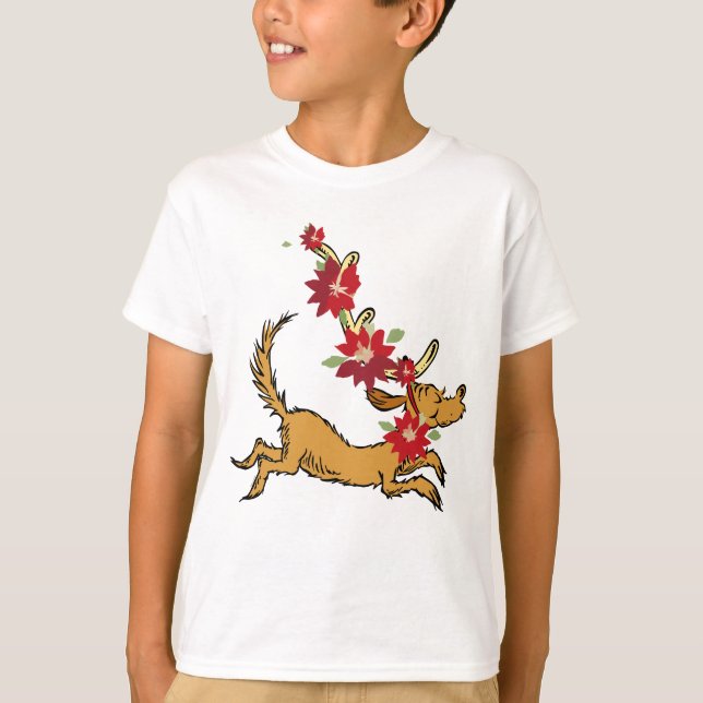 Grinch | Max julpoinsettia T Shirt (Framsida)