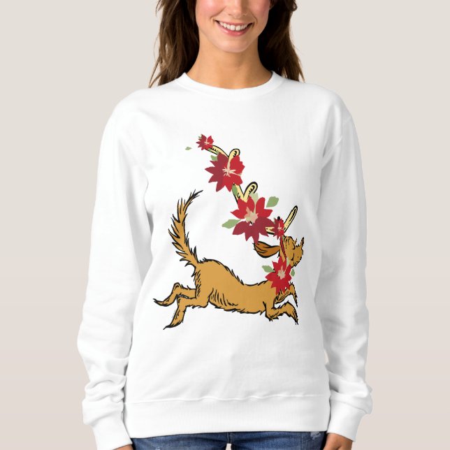Grinch | Max julpoinsettia T Shirt (Framsida)