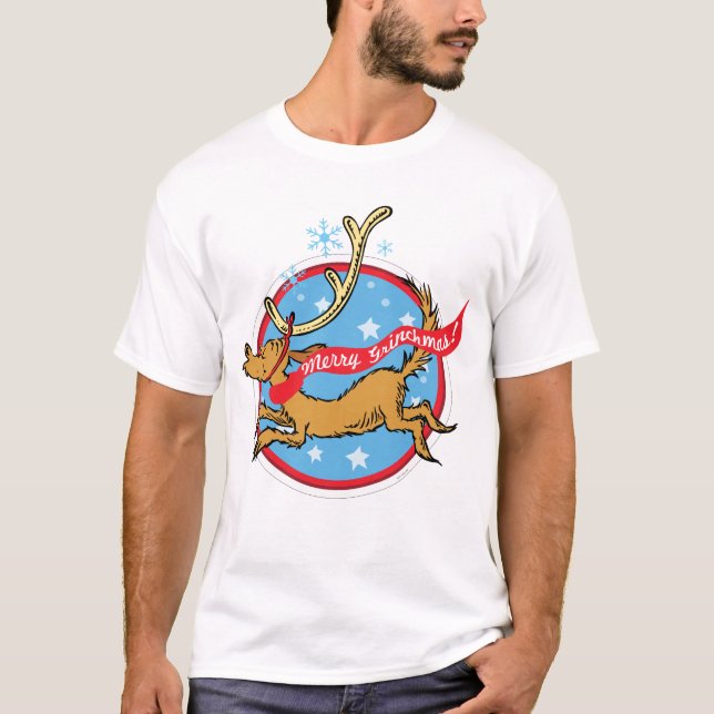 Grinch | Max Merry Grinchmas! T Shirt (Framsida)