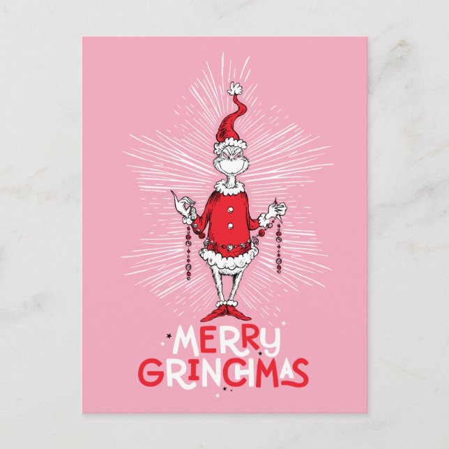 Grinch | Merry Grinchmas Vykort (Framsida)