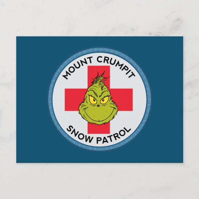 Grinch | Mt. Crumpit Snöpatrull Vykort (Framsida)