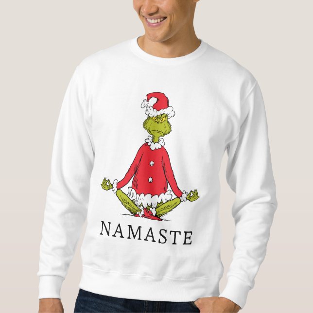 Grinch | Namaste Jultomten Lång Ärmad Tröja (Framsida)
