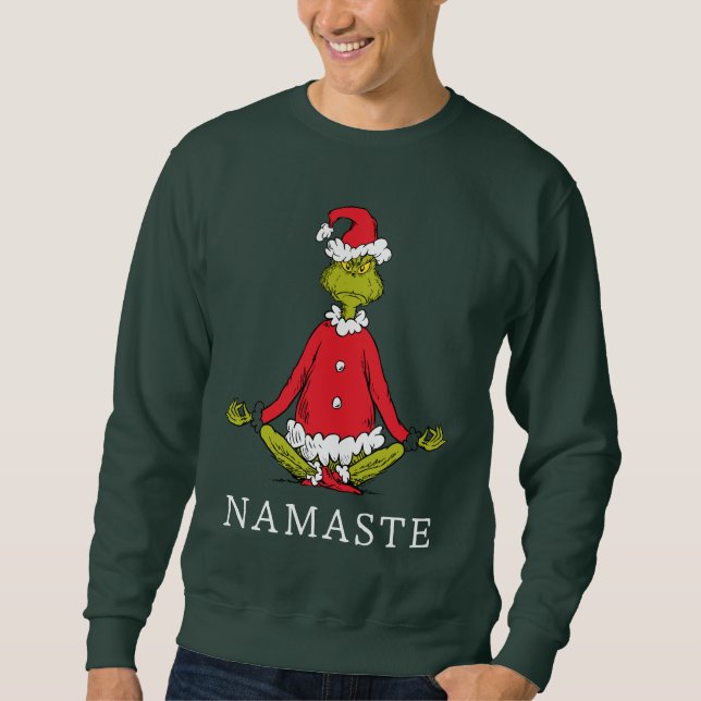 Grinch | Namaste Jultomten Lång Ärmad Tröja (Framsida)